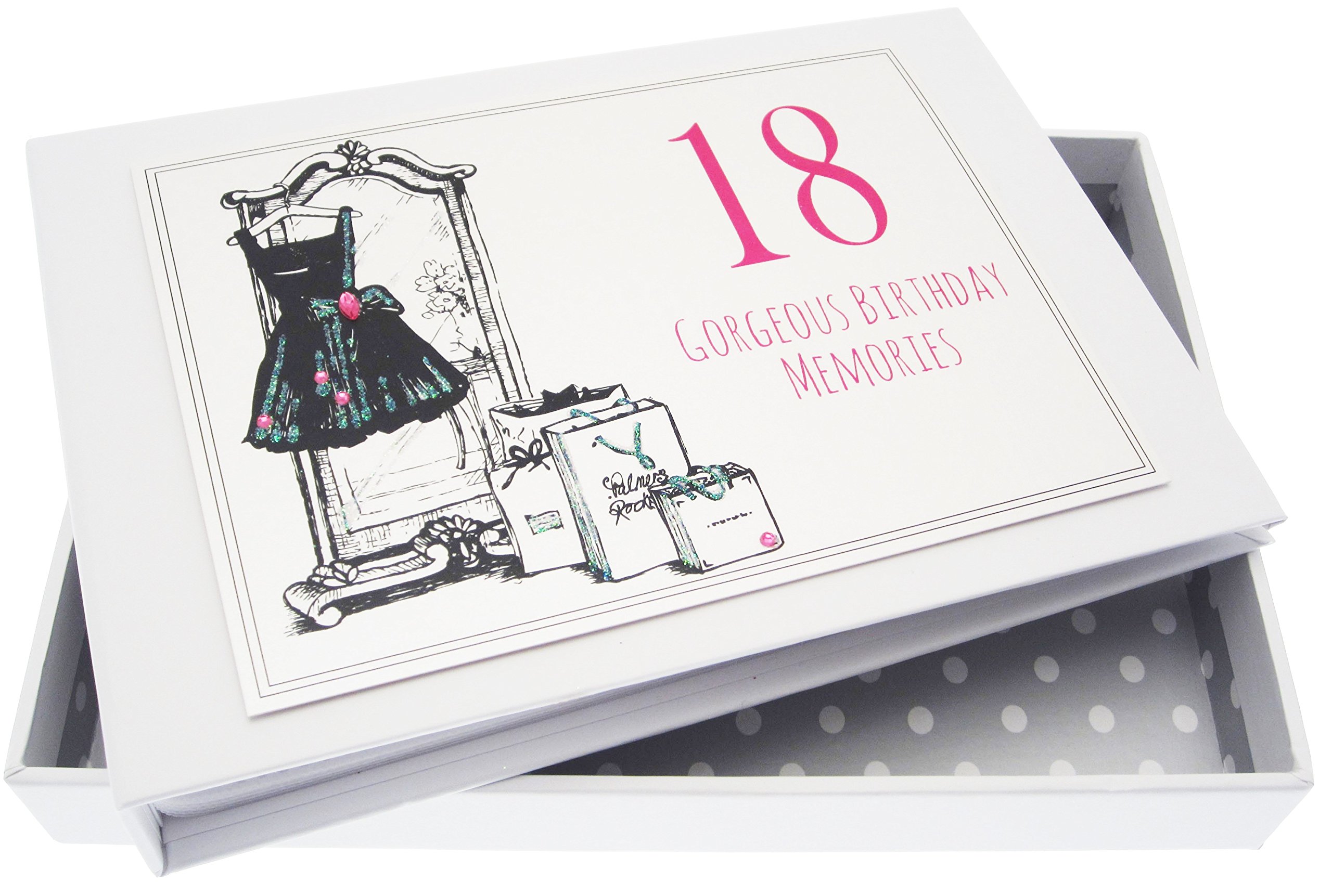 WHITE COTTON CARDS PHOTO ALBUM, Card, Plastic, 12.5x17.5x2.5 cm