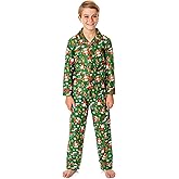 INTIMO Elf The Movie Boys' Film OMG! Santa! I Know Him! Button Sleep Pajama Set