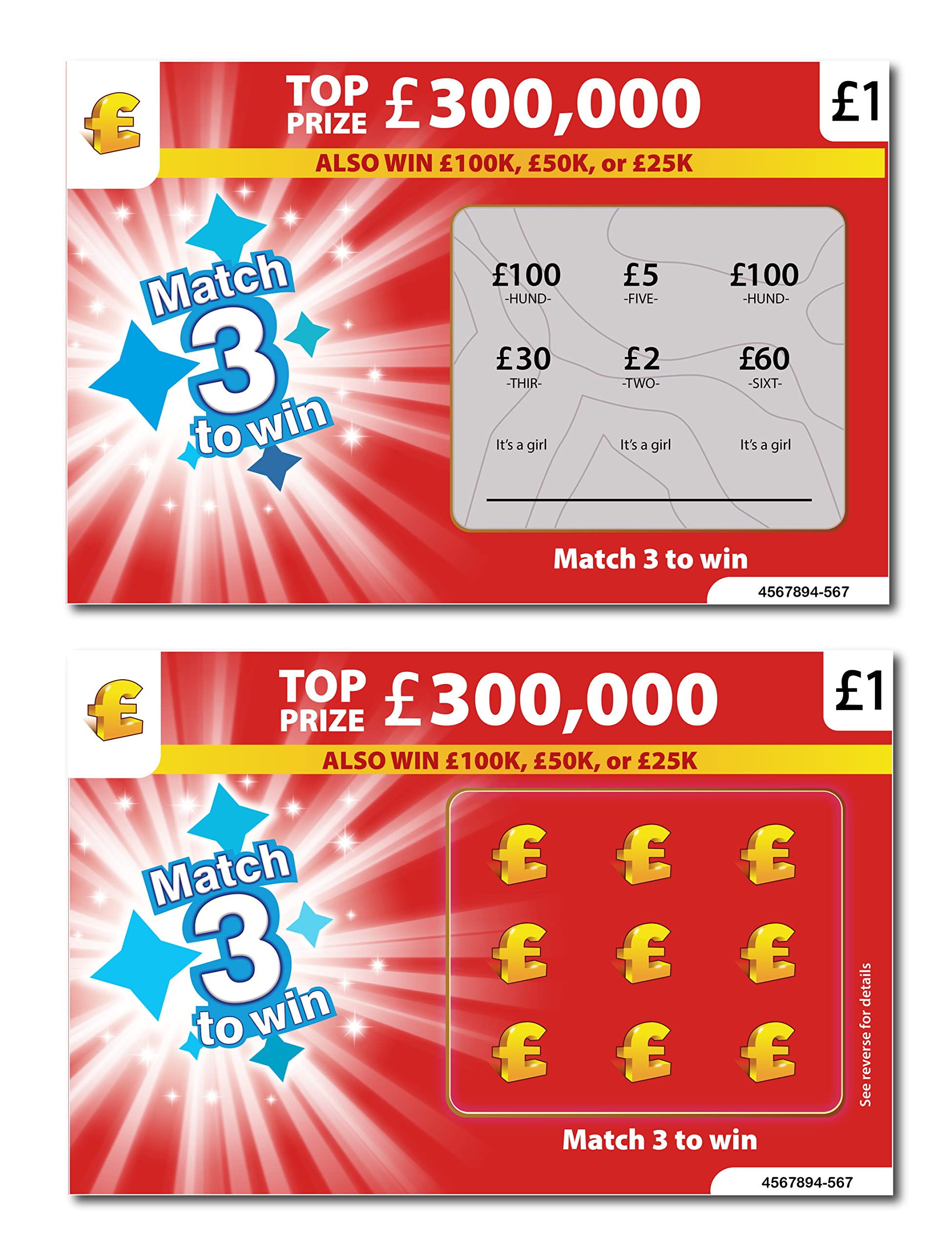 Set of 6 - It's a Girl Gender Reveal Scratch Cards - Fun Baby Gender Reveal Games for Party - Surprise Boy or Girl Tickets - Exciting Baby Shower Games - Includes Six Cards