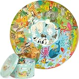 boppi Round Animals Around World Jigsaw Puzzle 150 Pieces Kids 5+