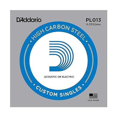 D'Addario PL013 Plain Steel Guitar Single String, .013