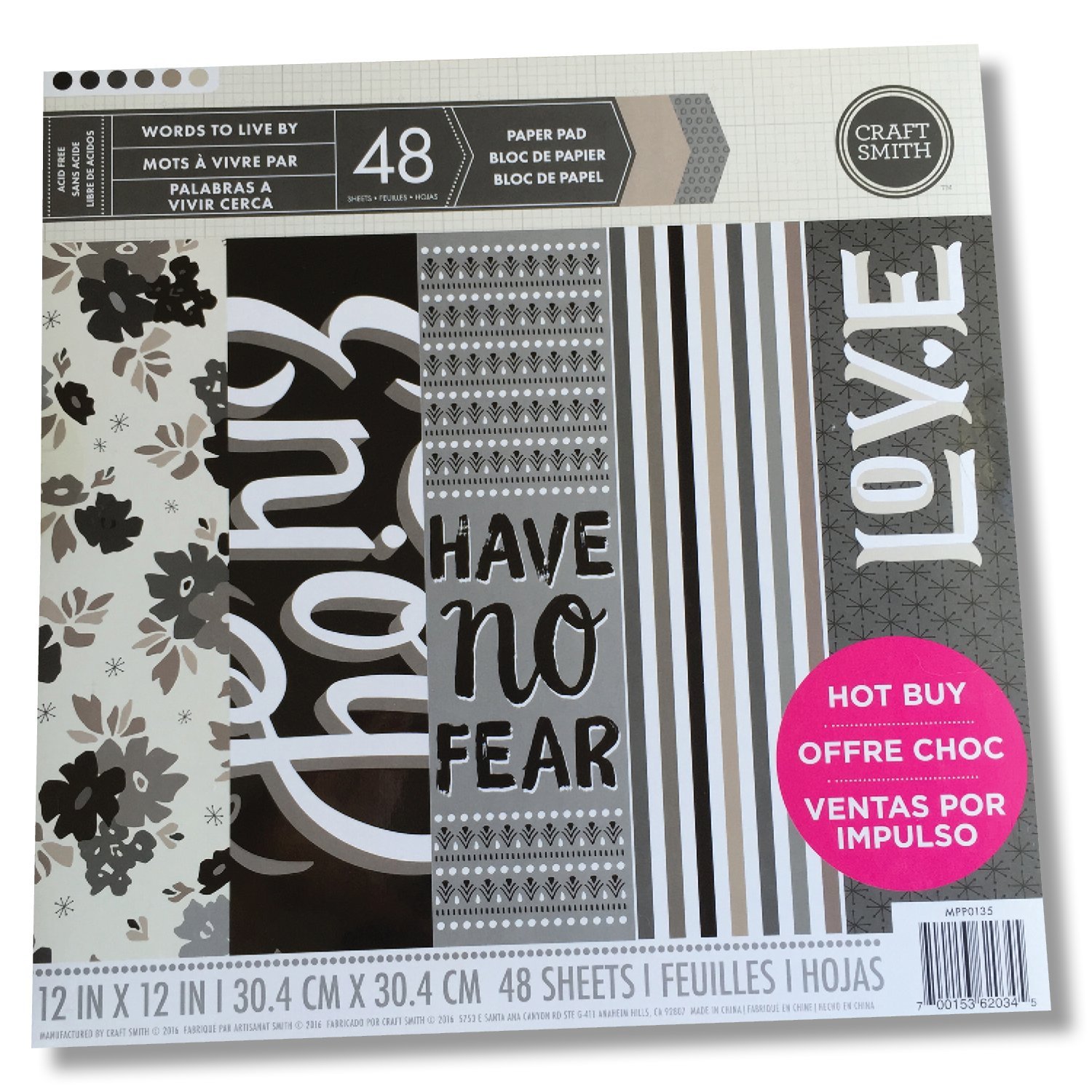 Craft Smith Paper Stack Words To Live By