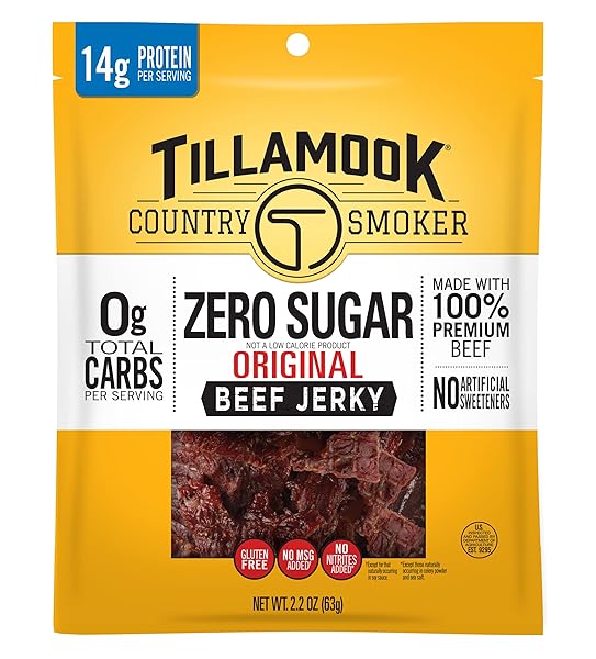 TILLAMOOK COUNTRY SMOKER ZERO SUGAR KETO FRIENDLY BEEF...