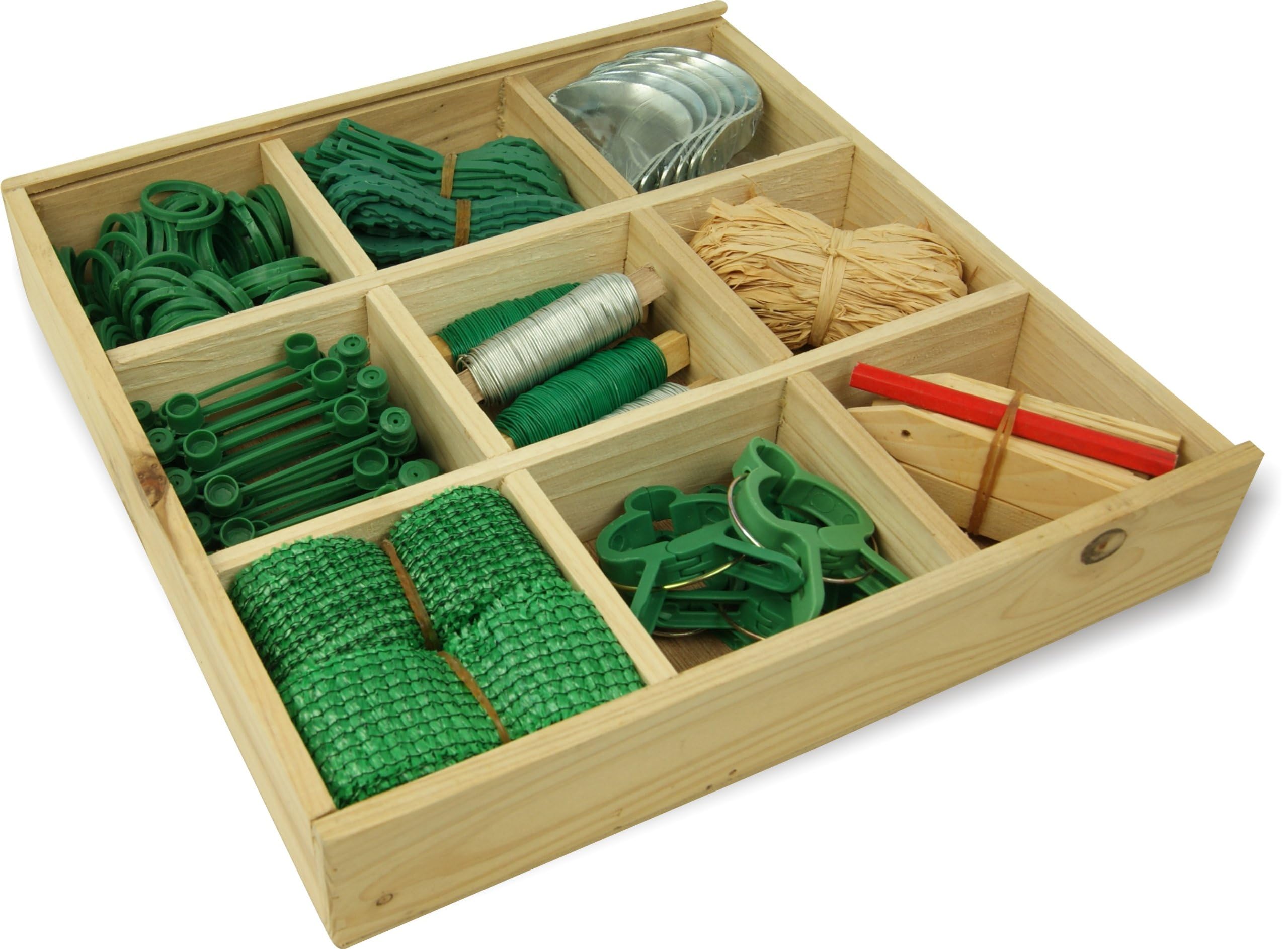 Garden Tools Set, Gardening Sets with Wooden Tool Box, Garden Tools and Equipment, Gardening Gifts for Men, for Mum, Gran, Father