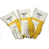 Knox-Fit 679 Ironworkers Gloves - Long Cuff Size LARGE - 3 Pairs/Pack Made in the USA.