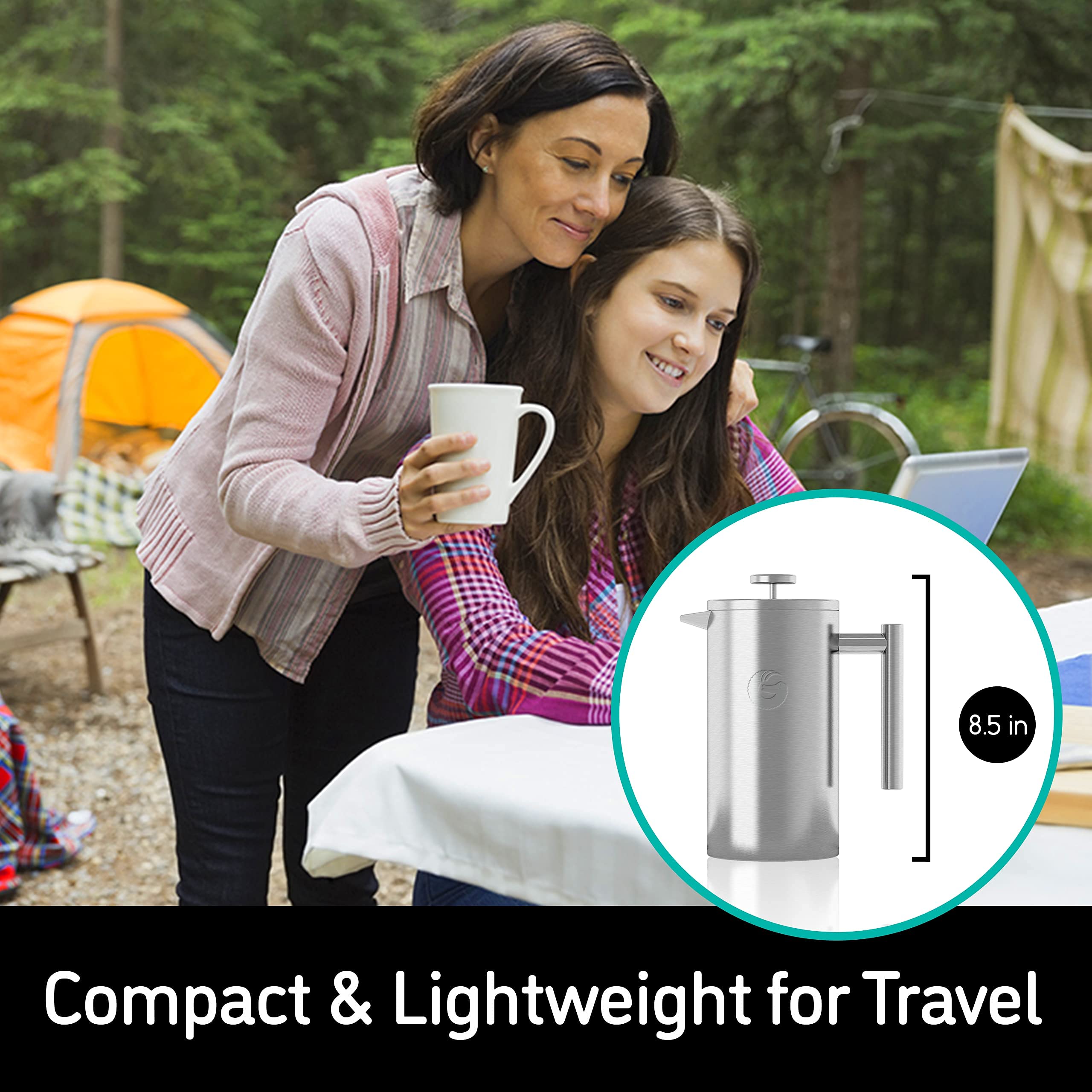 Coffee Gator French Press Coffee Maker Thermal Insulated Brewer Plus