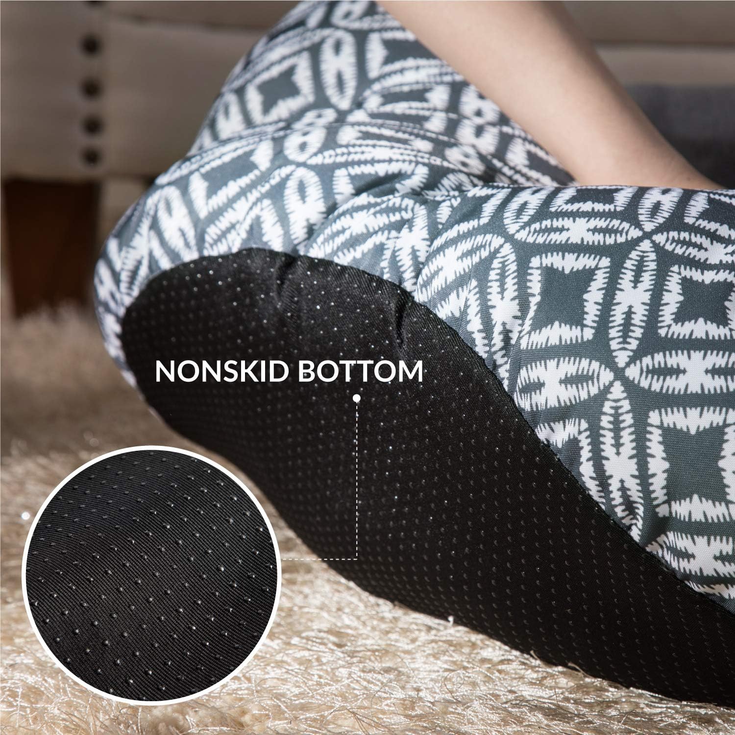 Bedsure 25 inch Small Dog Bed & Cat Bed, Round Pet Beds for Indoor Cats or Small Dogs, Round Machine Washable Super Soft & Plush Flannel Pet Supplies, Slip-Resistant Oxford Bottom, Grey : Pet Supplies