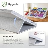 LAVIEVERT Tilting Puzzle Board 1000pc Light Gray Felt Stand Cover 5 Drawers view 4