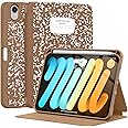 Supveco iPad Mini Case for ipad Mini 6 8.3" 2021 Case with Pencil Holder-[Apple Pencil Charging+Auto Wake/Sleep],Slim Protective Case with Soft TPU Back Cover for iPad Mini 6th Generation 2021-Bronze