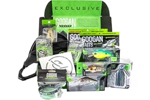 GOOGAN BAITS Googan Squad Mondo Kit Black Series | Bass Fishing Kit | Freshwater Largemouth and Smallmouth Bass Lures | Fishing Box