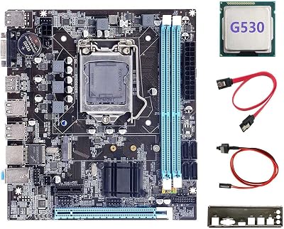 Lodokdre H61 Motherboard G530 CPU LGA1155 M.2 NVME DDR3 Office Bundle