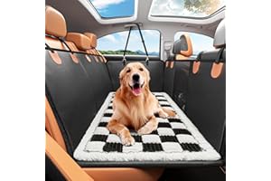 Backseat Pet Bed Mat,Dog Bed for Car,Dog Seat Cover for Car Back Seat, Non-Slip Travel Pet Mat, Fit for Backseat Extenders an