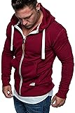 Herren Sweatjacke Mit Kapuze Oversized - Zipper Hoodie Fleecejacke Für Sport & Casual