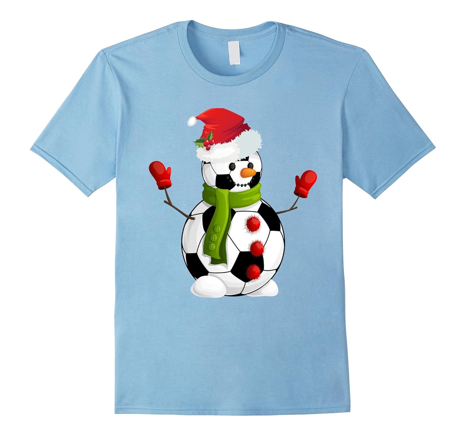 Christmas Snowman Soccer T Shirt-ANZ