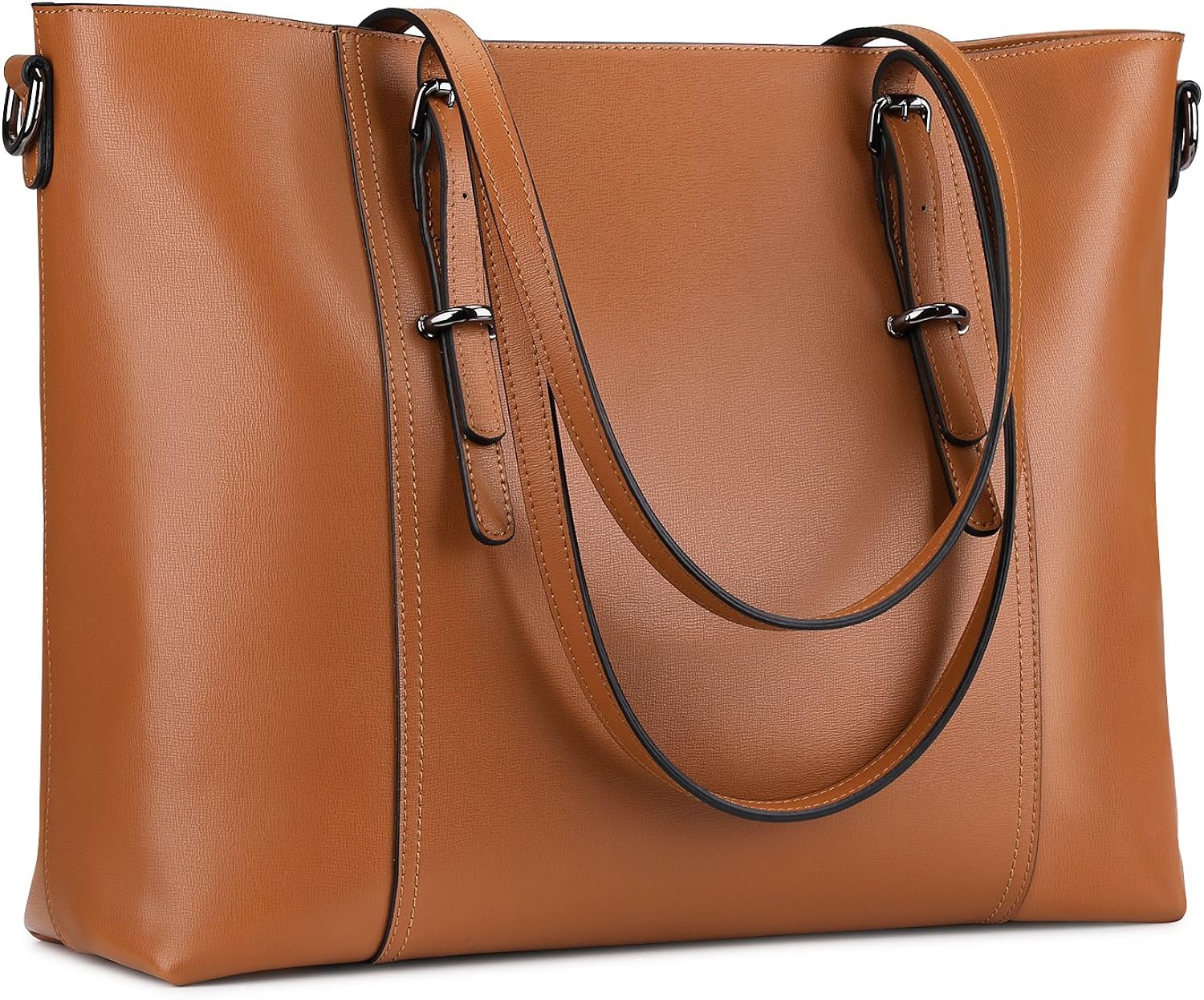 SZONE Leather Laptop Bag for Women Fits up to 15.6 inch Business Tote