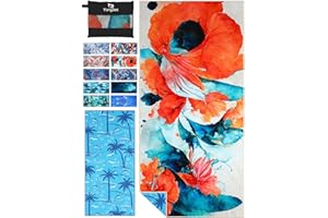 YONGOES Microfiber Lightweight Thin Beach Towel Sand Free Quick Dry Super Absorbent Compact Oversized Large Towels for Swimming Pool Yoga Gym Travel Vacation Accessories Essentials Adults