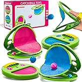 Toss and Catch Ball Game Set, Outdoor Toys for 3 4 5 6 7 8 9 Year Old Kids Family, Pop Pass Catch Balls Backyard Game for Beach Park Camping Pool, Catch Ball Toys Game Birthday Gifts for Boys Girls