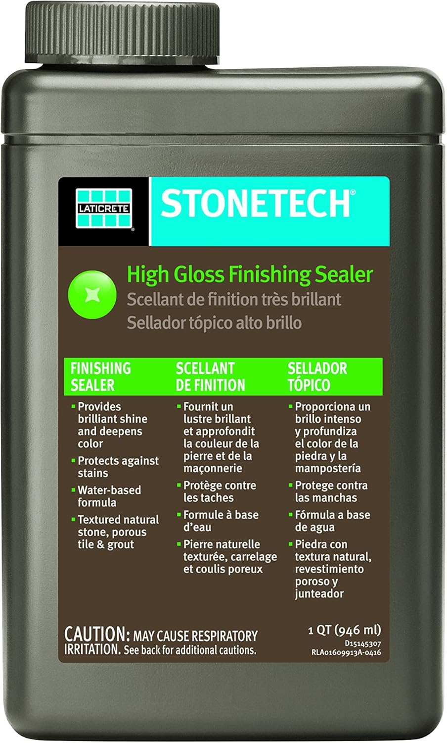High Gloss Finishing Sealer for Natural Stone, Tile, & Grout