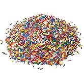 Sarah's Candy Factory Rainbow Assorted Colorful Sprinkles Bulk 2.2 Pounds | Kosher Holiday Jimmies - Assorted for Baking Toppings for Cookies, Cakes, Cupcakes, and More in Bag