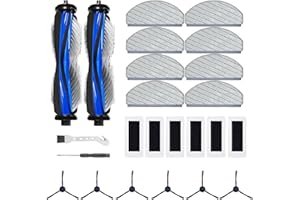 24 Pcs Replacement Parts Compatible with Ecovacs Deebot N20e Plus Robot Vacuum Cleaner Accessories Including 2 Main Brushes, 