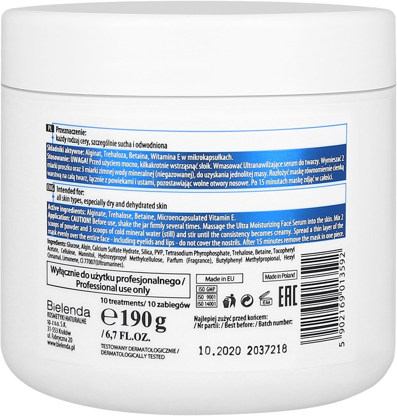 BIELENDA Exfoliating and Cleansing Face Mask 190 g, 190 g (Pack of 1) - Image 3