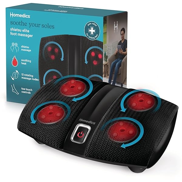 HOMEDICS SHIATSU SELECT FOOT MASSAGER WITH HEAT –...