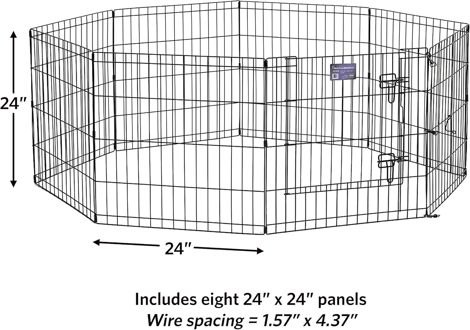 MidWest Homes for Pets Folding Metal Exercise Pen / Pet Playpen : Dog Exercise Pen : Pet Supplies