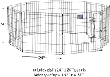MidWest Homes for Pets Folding Metal Dog Exercise Pen 61cm Tall 1.5m Space view 9