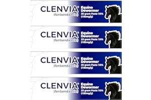 CLENVIA Horse Paste 10% – 4 Pack – 25g Syringes – Oral Deworming Paste for Horses of All Ages – Easy-to-Administer Equine Care