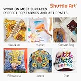 Shuttle Art Fabric Paint Permanent for Clothes 24 Colours 60ml Set view 8