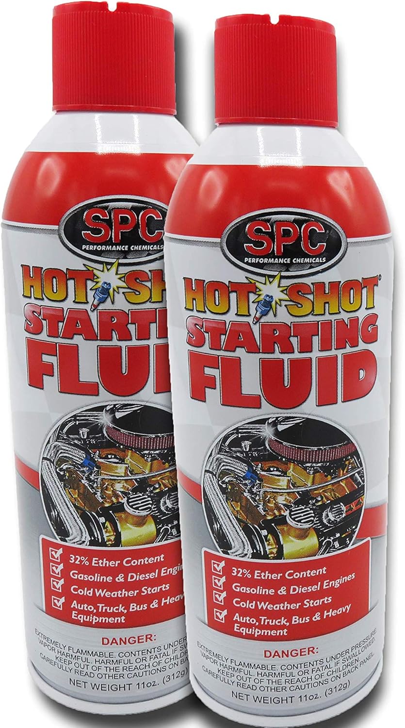 SPC Performance Chemicals Hot Shot Starting Fluid 2 Pack 11oz 32 Ether 070516 Amazon.ca