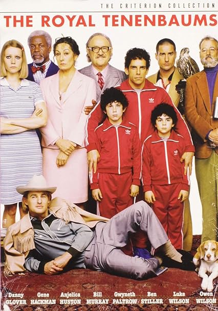 Amazon Com The Royal Tenenbaums The Criterion Collection Owen Wilson Ben Stiller Luke Wilson Gene Hackman Gwyneth Paltrow Anjelica Huston Bill Murray Aram Aslanian Persico Danny Glover Seymour Cassel Kumar Pallana James Fitzgerald Larry