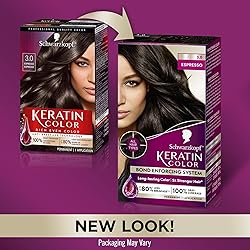 Schwarzkopf Keratin Color Permanent Hair Color, 3.0