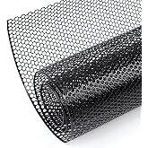 AggAuto 47x16 inches Car Pickup Truck Grill Mesh 6mm Honeycomb Hole Black | Aluminum Alloy Automotive Grille Insert for Air Intake Racing, Spoiler Bumper Vent