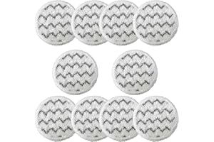 JOYBROS #3897A Rotating Steam Mop Pads Compatible with BISSELL SpinWave SmartSteam 3897A 3712 3712W (10 Pack-Scrubby Pad)
