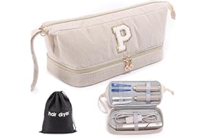 ELCUPA Shark FlexStyle/SmoothStyle Personalized Hair Dryer Case - Travel Carrying Case with Hair Dryer Bag, Air Wrap Dryer, Flat Curling Iron Organizer