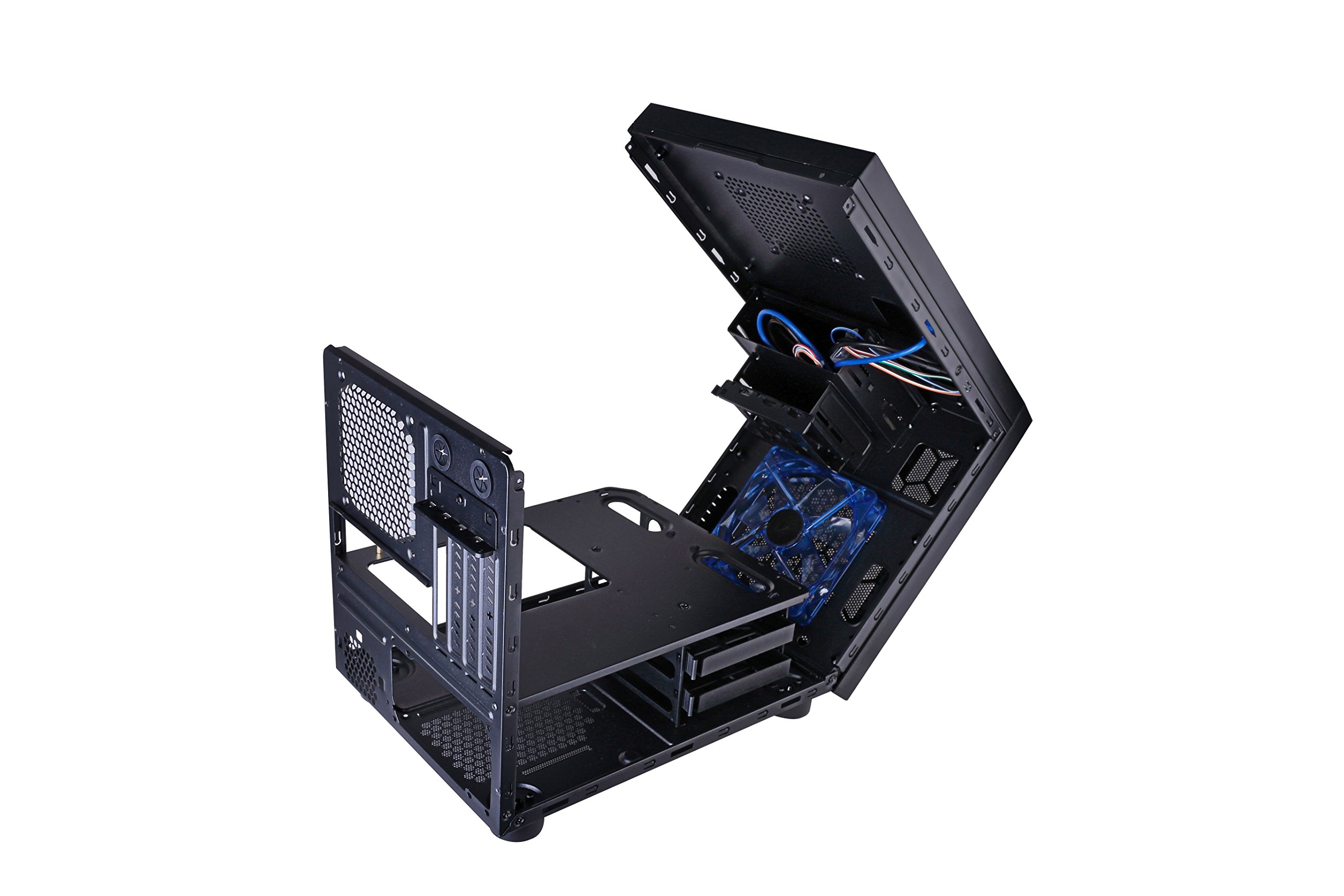 APEVIA XQPACK3NWBK Micro ATX Cube Gaming/HTPC Case, Supports Video