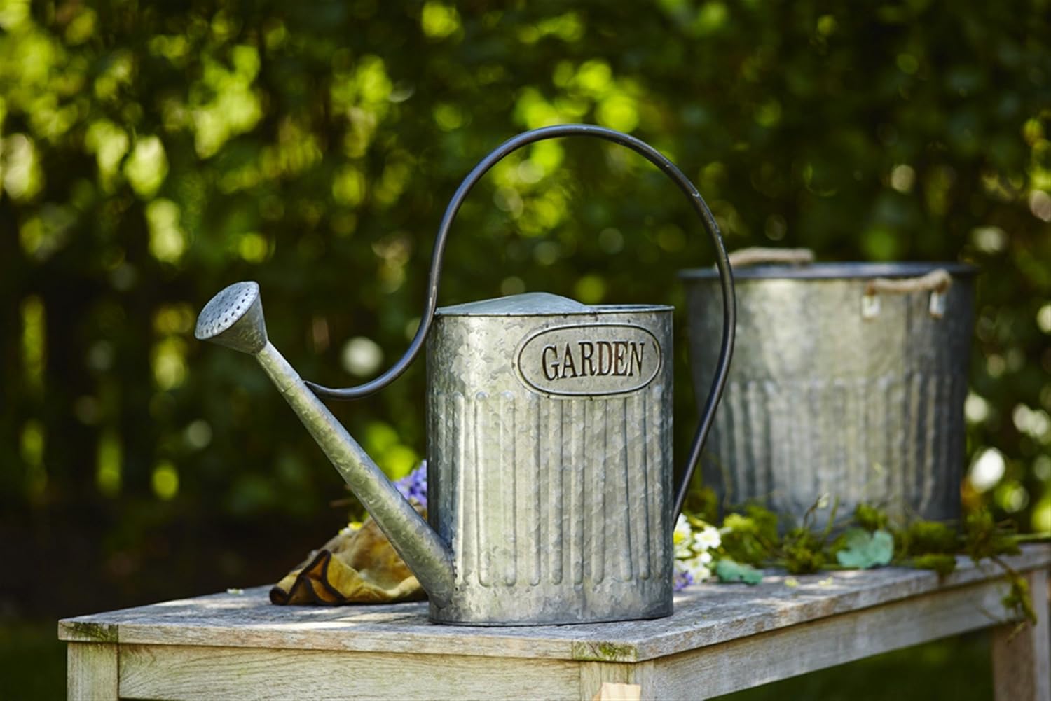 Tin Watering Can 20.5" H Home & Kitchen