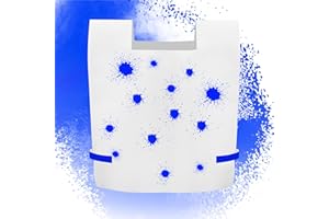 AUBESTKER Gel Foam Blaster Vest 2 Pack, Water Gun Vest, Water Balloons Vest, Change Colors, Self-Recovery, Reusable, Splash Color Tactical Vest for Outdoor Games Water Activities(Blue