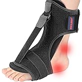 soulern Plantar Fasciitis Night Splint Drop Foot Orthotic Brace, Adjustable Plantar Fasciitis Brace, Improved Dorsal for Effective Relief from Plantar Fasciitis, Achilles Tendonitis, Ankle Pain