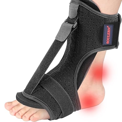 Soulern Plantar Fasciitis Night Splint Drop Foot Orthotic Brace