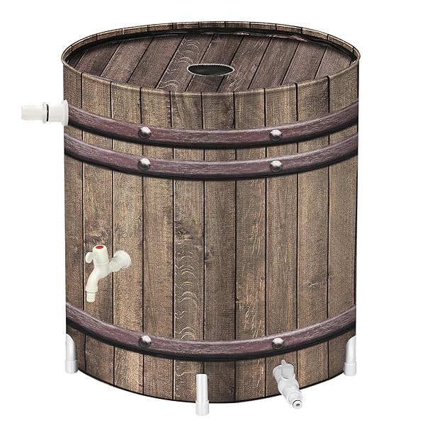 PAETAE COLLAPSIBLE RAIN BARRELS, 50 GALLON RAIN WATER...