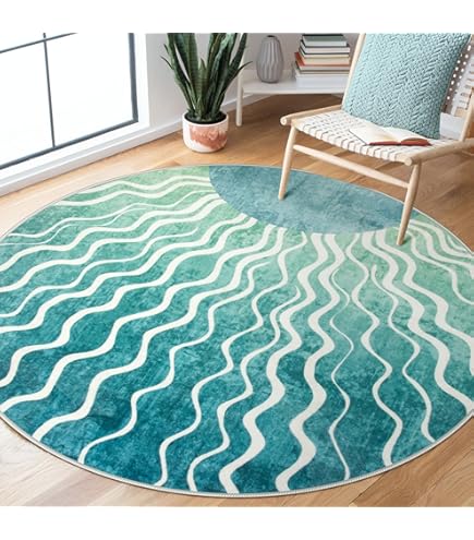 Amazon.com: Ocean Beach Round Rugs 6Ft Tropical Summer Theme
