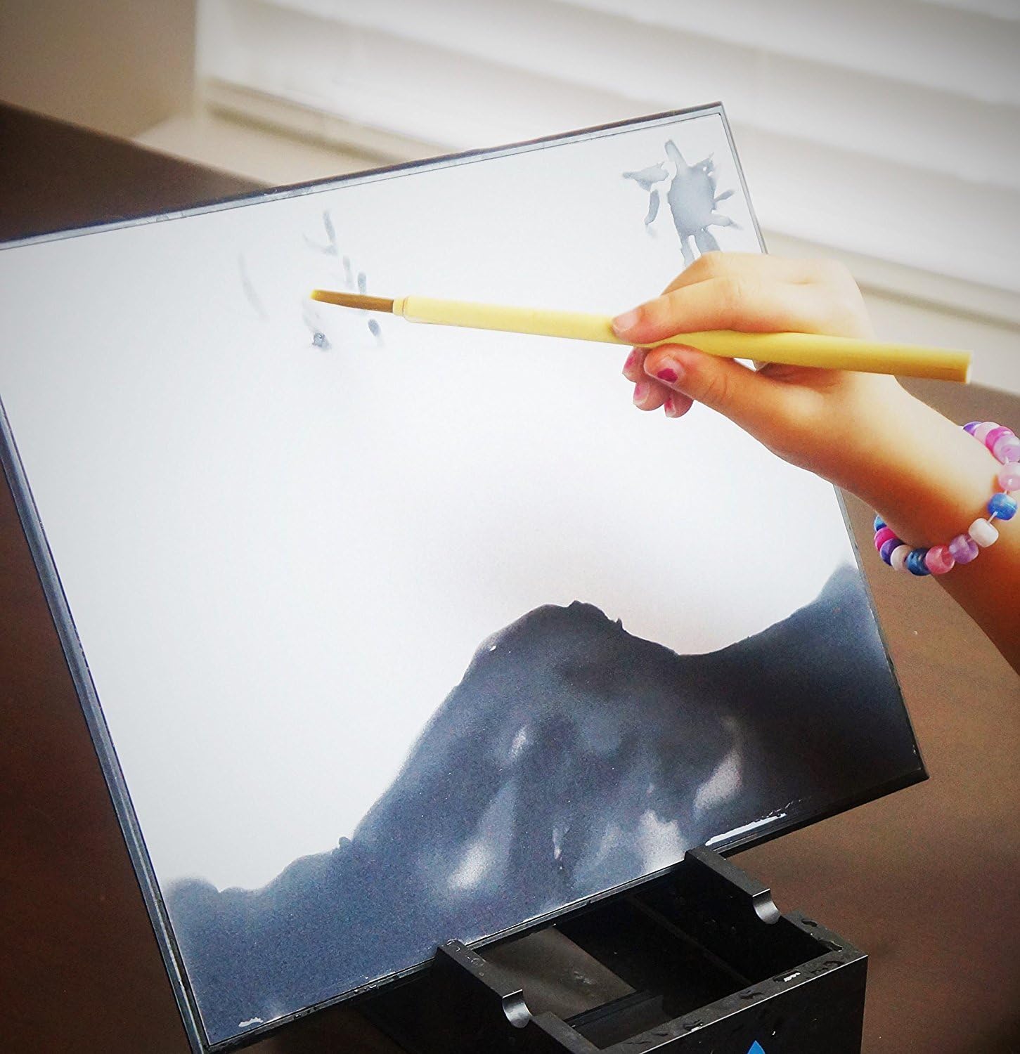 Buddha Board Water Painting Art Canvas Fun Toy for All Ages Image Immediately Appears then Vanishes After A Few Minutes