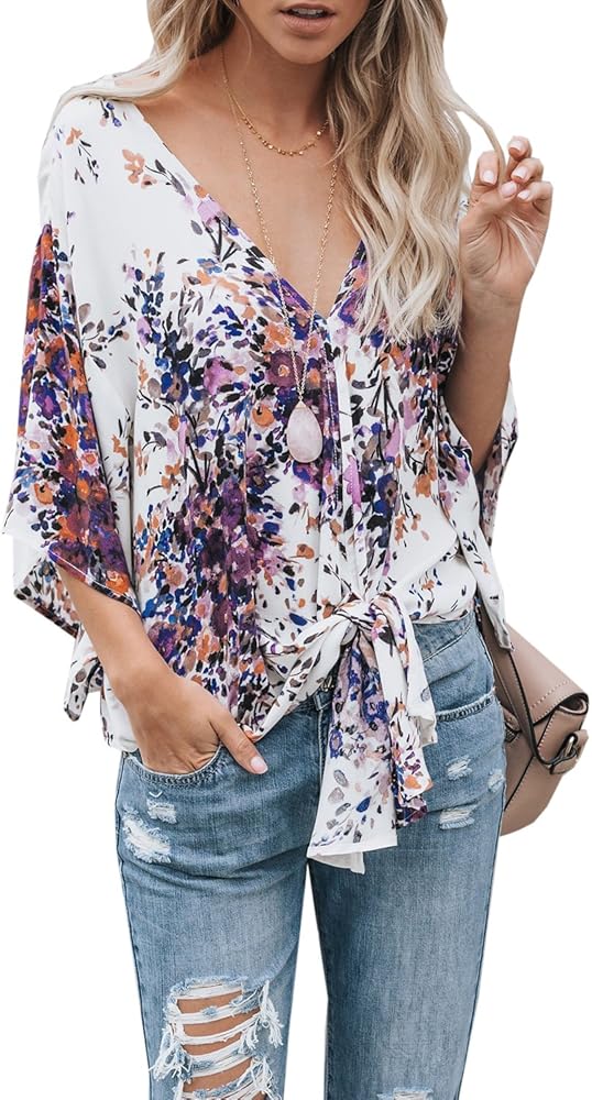 women's flowy summer tops