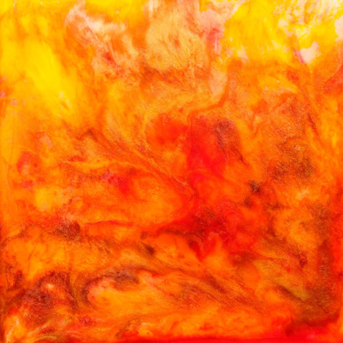 "Warmth" Pebeo & Resin on Pebeo Board by Amy Nordby