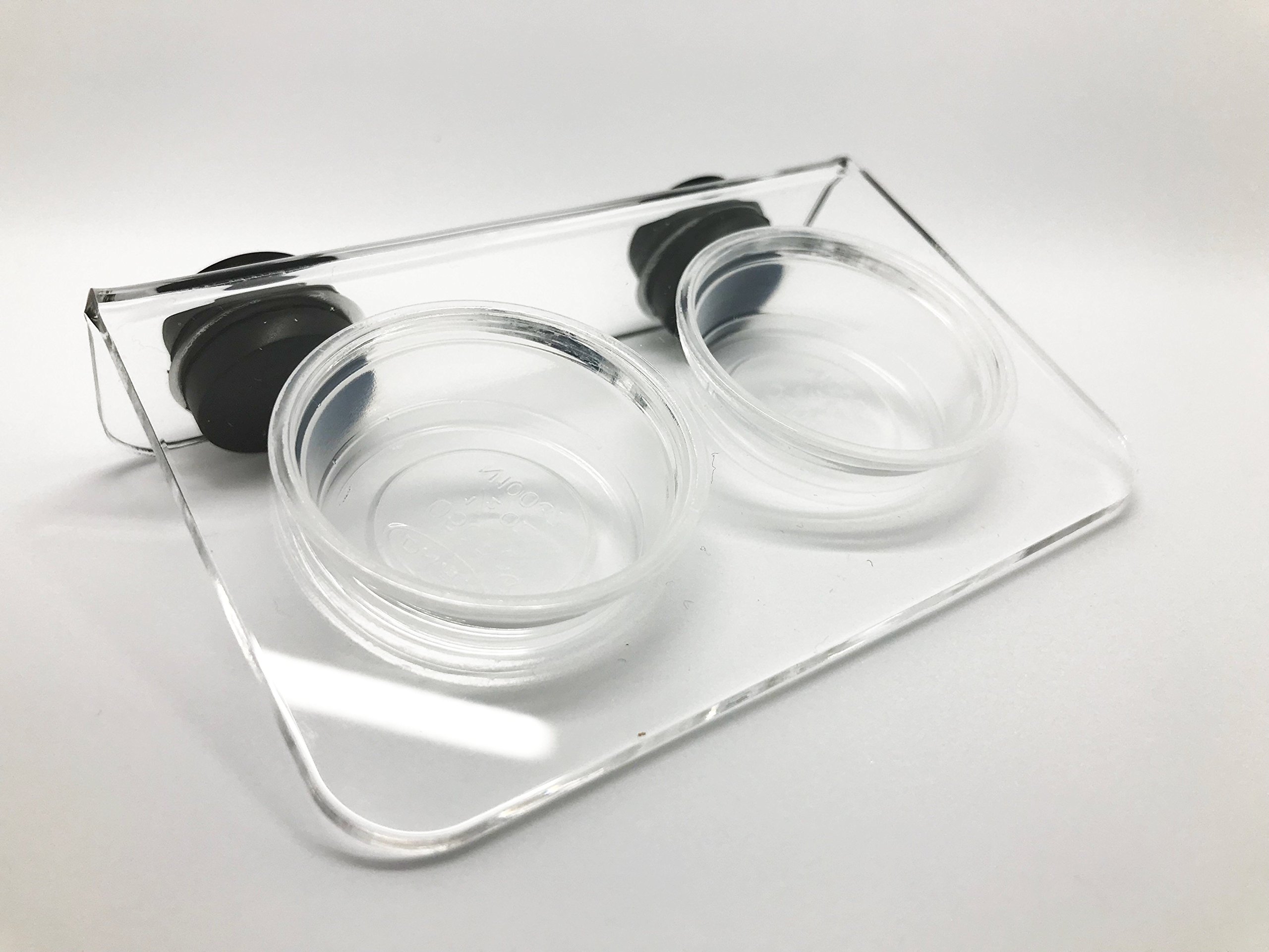 geckoshop.co.uk Magnetic Reptile Feeding Ledge (Small, Clear)