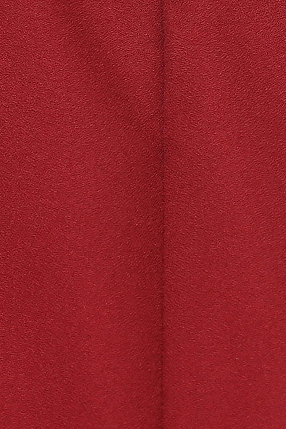 miss chase women's maroon sleeveless round neck solid straight jumpsuit