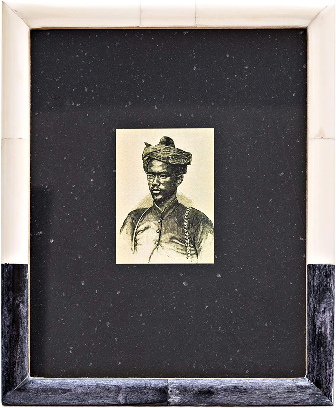 5 Elements Table Picture Frame 8x10, Home Decor, Office & Room Décor, Photo Frames for Desk and Wall Display, Housewarming Gift. Hand Crafted with Bone. William- White