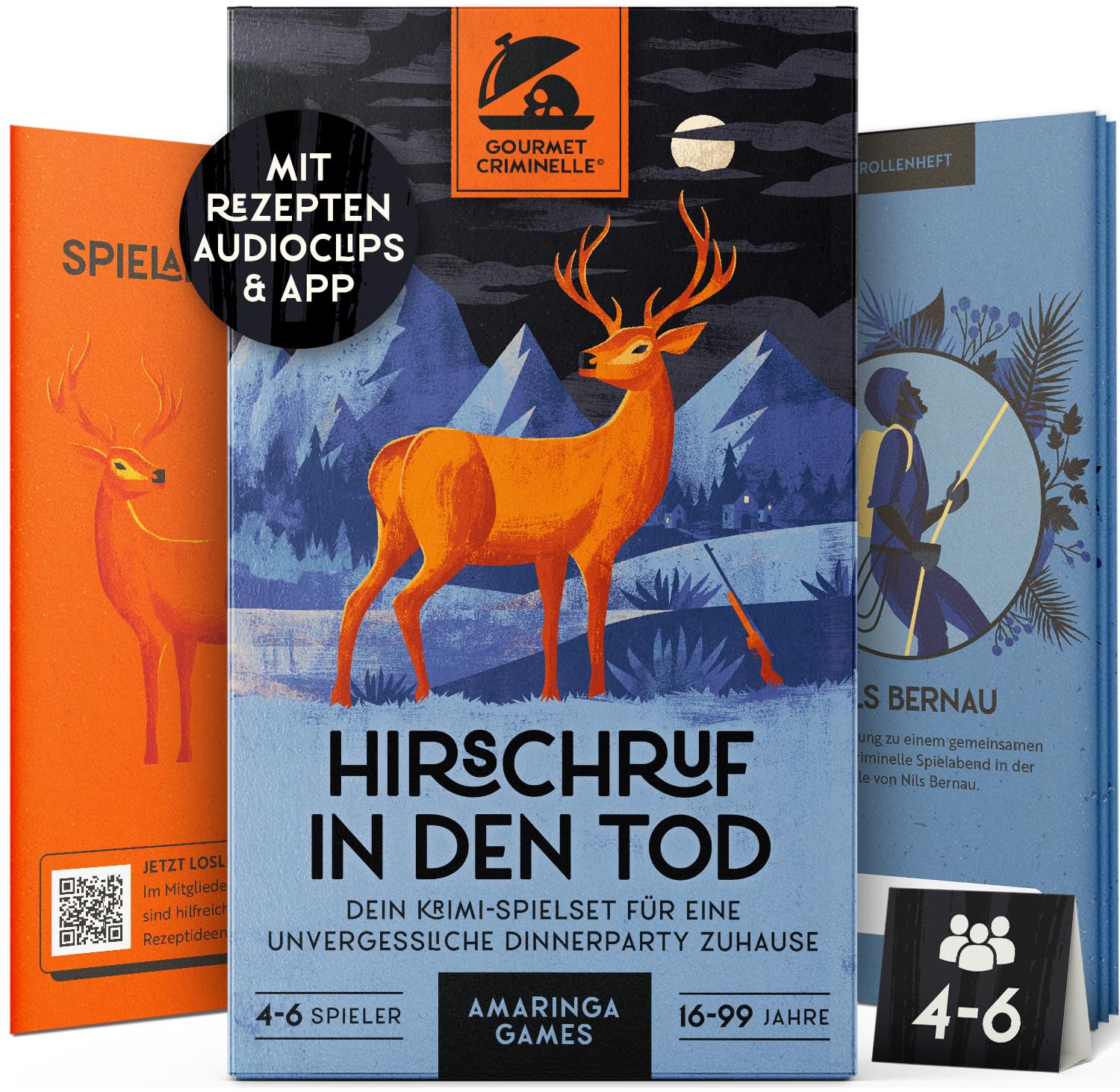 Gourmet Criminelle® Crime Dinner for Home | 4 to 6 People | Mysterious Murder Case for Your Dinner Party [Stag Call to Death] (Stag Call to Death)